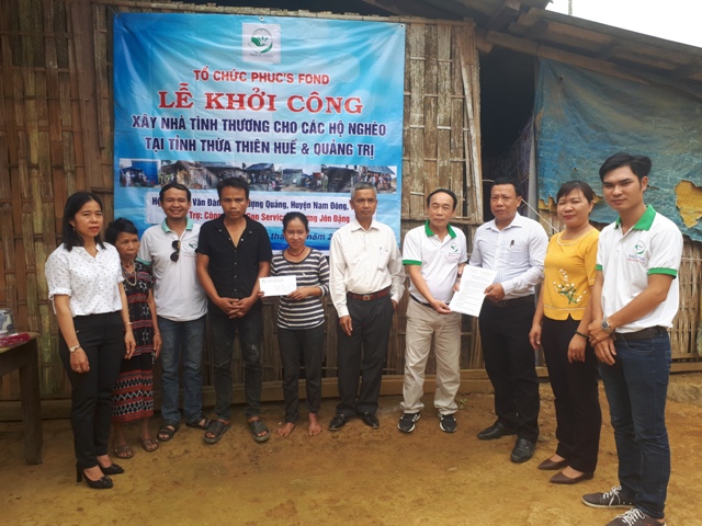 Khởi công 2 nhà tình thương ở Nam Đông