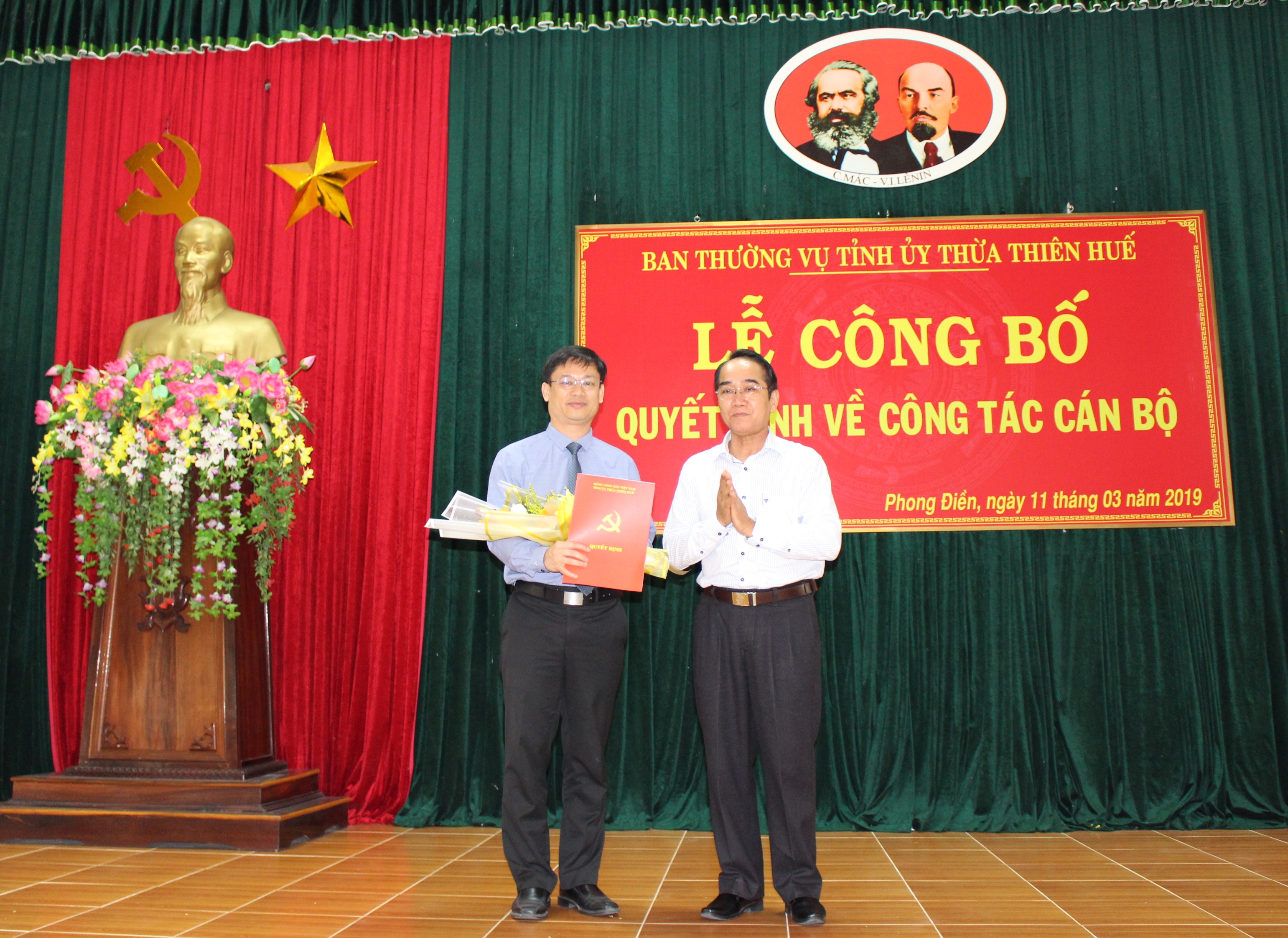 Bổ nhiệm ông Nguyễn Thanh Bình làm Bí thư Huyện ủy Phong Điền