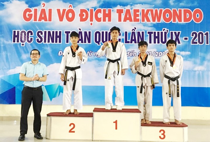 Học sinh Huế giành 5 HCV tại giải vô địch Taekwondo học sinh toàn quốc 2019