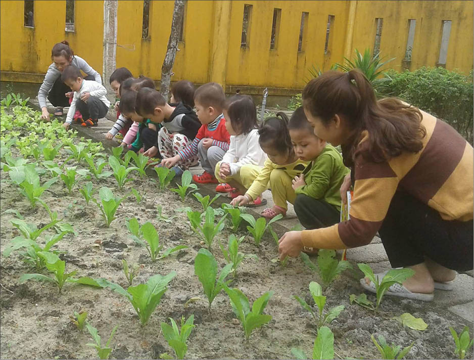 Không chỉ làm đẹp sân trường