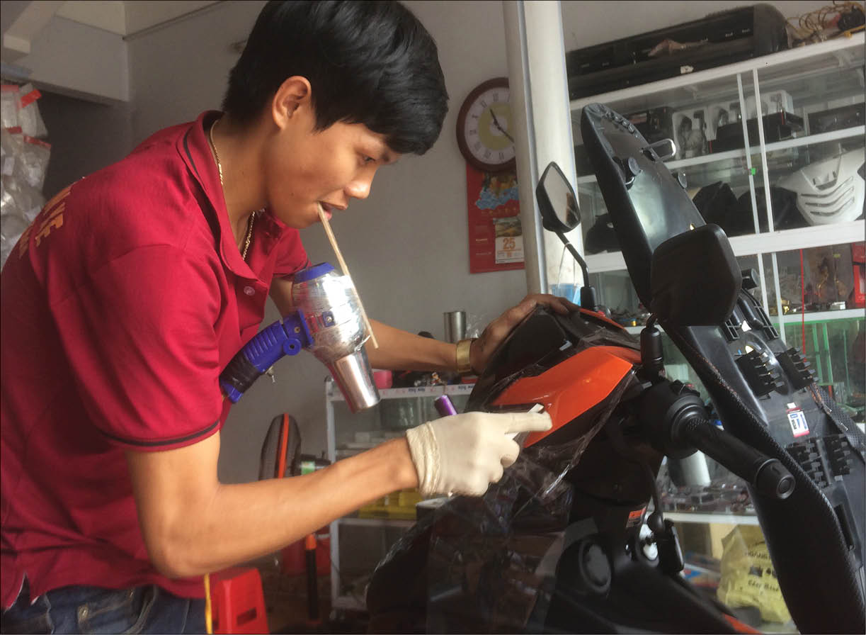 “Make up” cho xe hai bánh