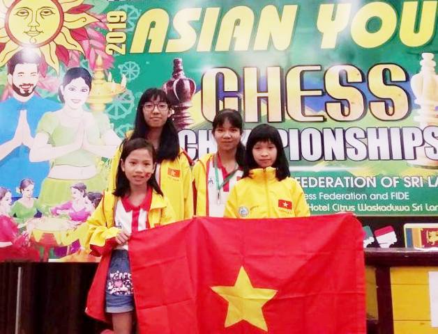 Kỳ thủ Cố đô xuất sắc giành 7 huy chương tại giải trẻ châu Á 2019