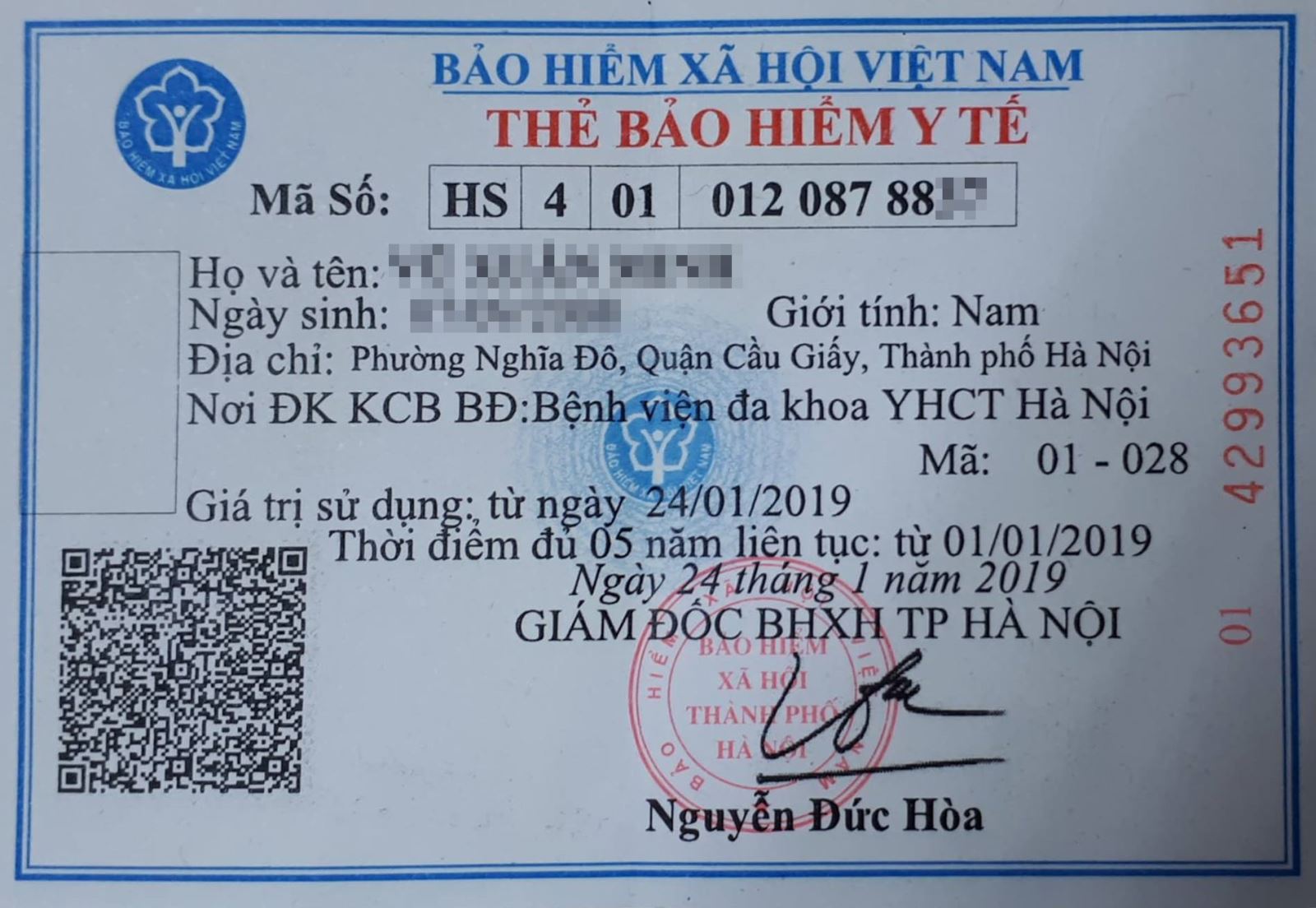 Đang hoàn thiện các thông số ghi trên thẻ BHYT điện tử