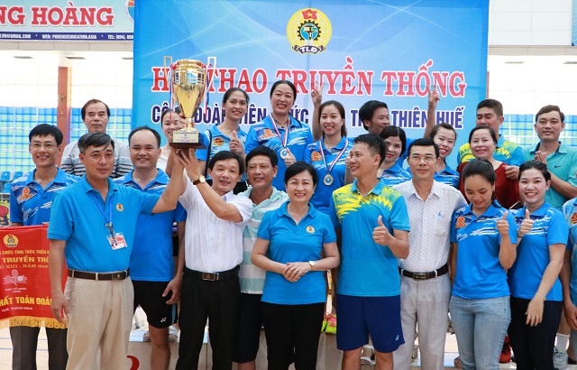 Cục Thuế tỉnh đạt giải Nhất toàn đoàn hội thao truyền thống Công đoàn Viên chức tỉnh lần thứ XIII năm 2019