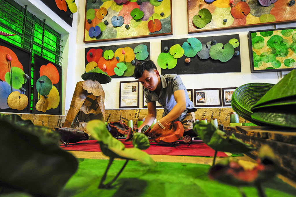 Làng nghề vào hội