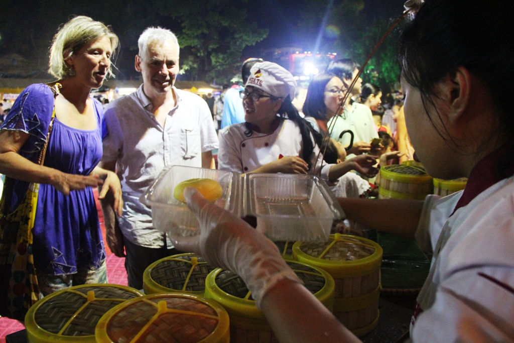 Thousands of people attending the authentic Vietnamese cuisine space