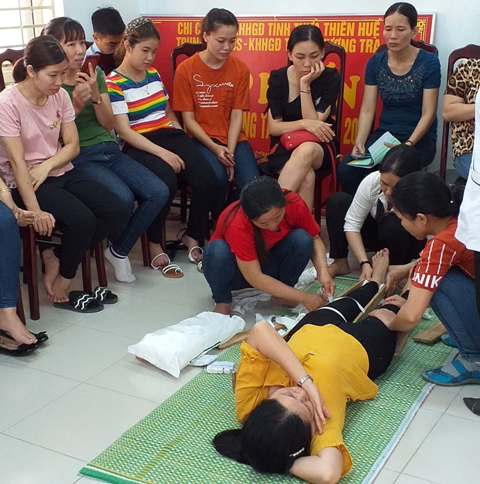 Tập huấn kỹ năng sơ cấp cứu, phòng ngừa tai nạn nghề nghiệp cho người lao động