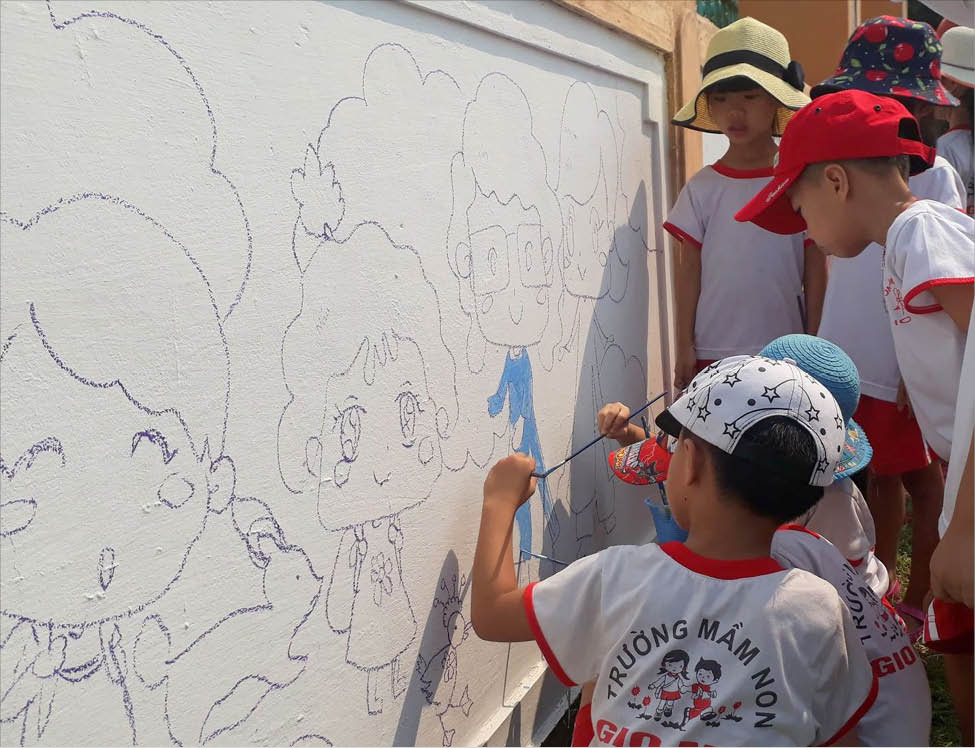 Vẽ tranh hưởng ứng Chủ nhật xanh