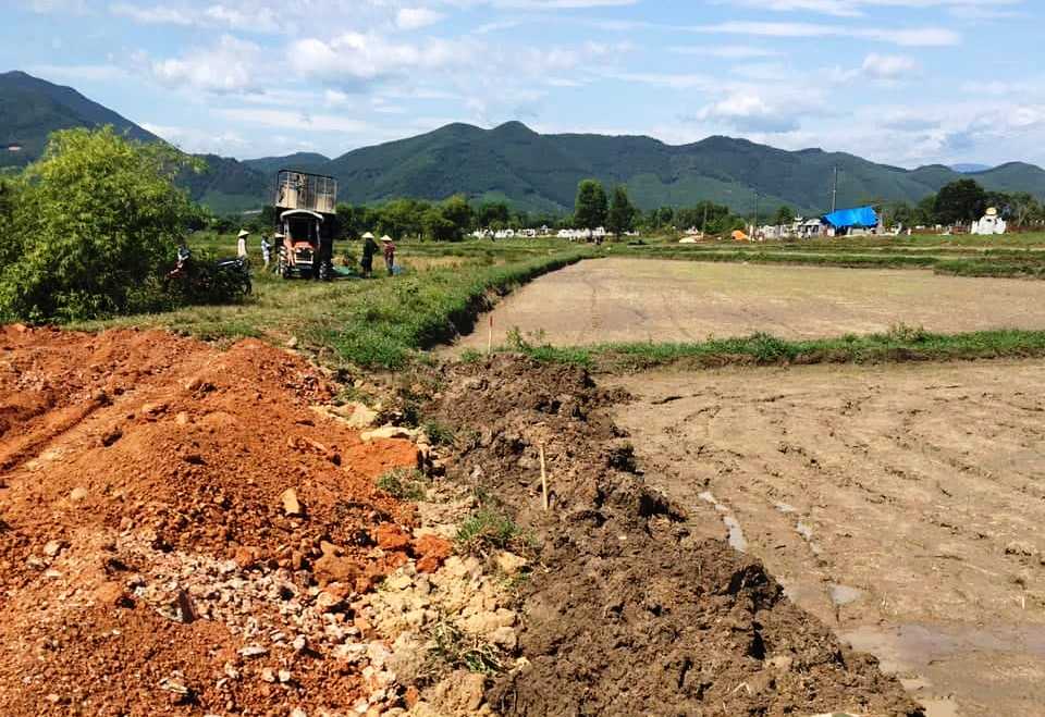 Bồi thường phần đất bị ảnh hưởng cho gia đình ông Trần Văn Trà