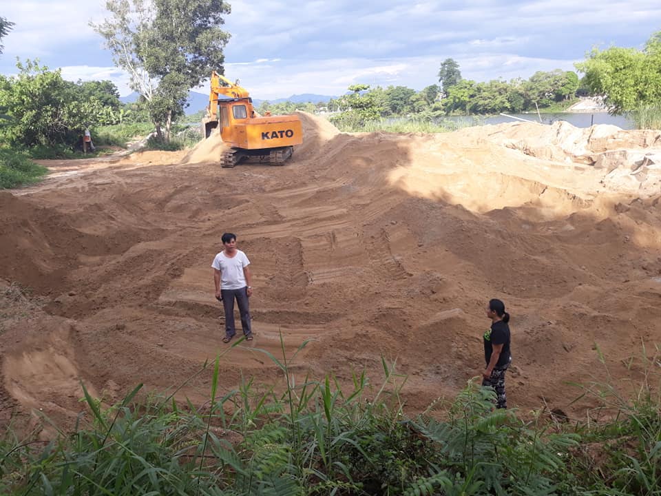 Bãi tập kết cát tổ dân phố Lai Thành 1 đã được trả lại hiện trạng