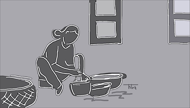 Giã ớt trưa hè