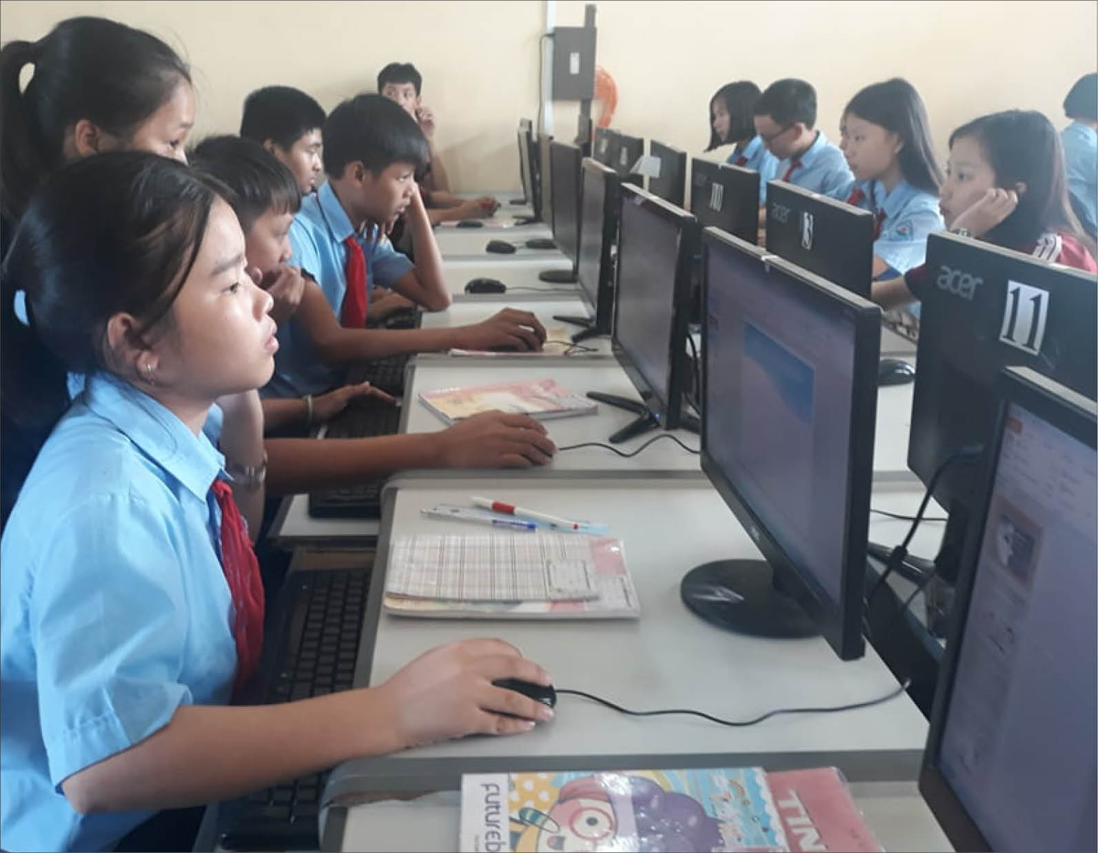 Học sinh lớp 6 gia tăng Không lo thiếu phòng học