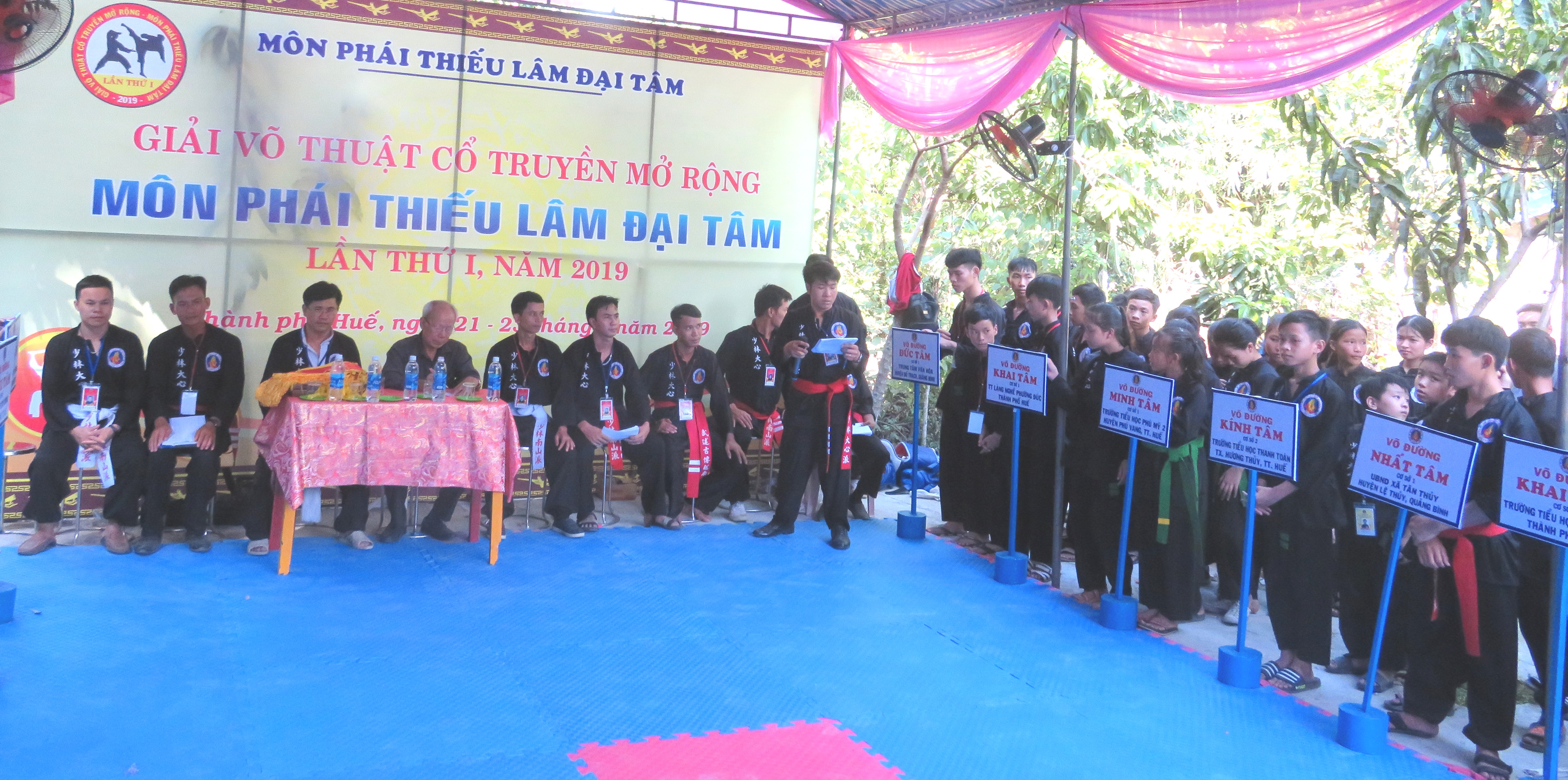 Khai mạc Giải võ thuật cổ truyền mở rộng môn phái Thiếu lâm Đại Tâm lần thứ nhất