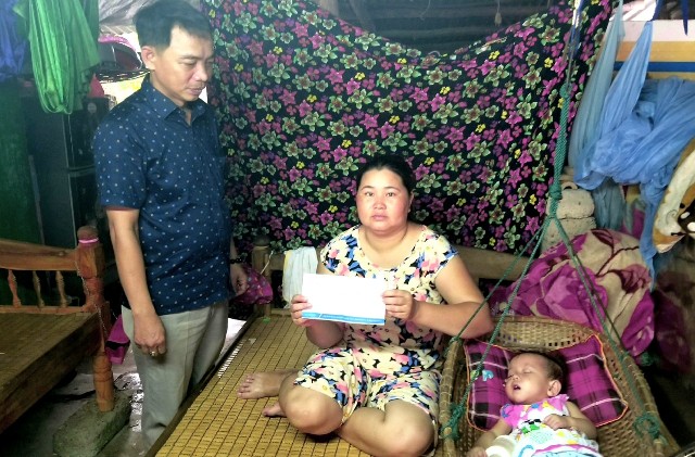 Quỹ Sen xanh hỗ trợ gần 16 triệu đồng cho bé Ngô Thị Thanh Nhàn