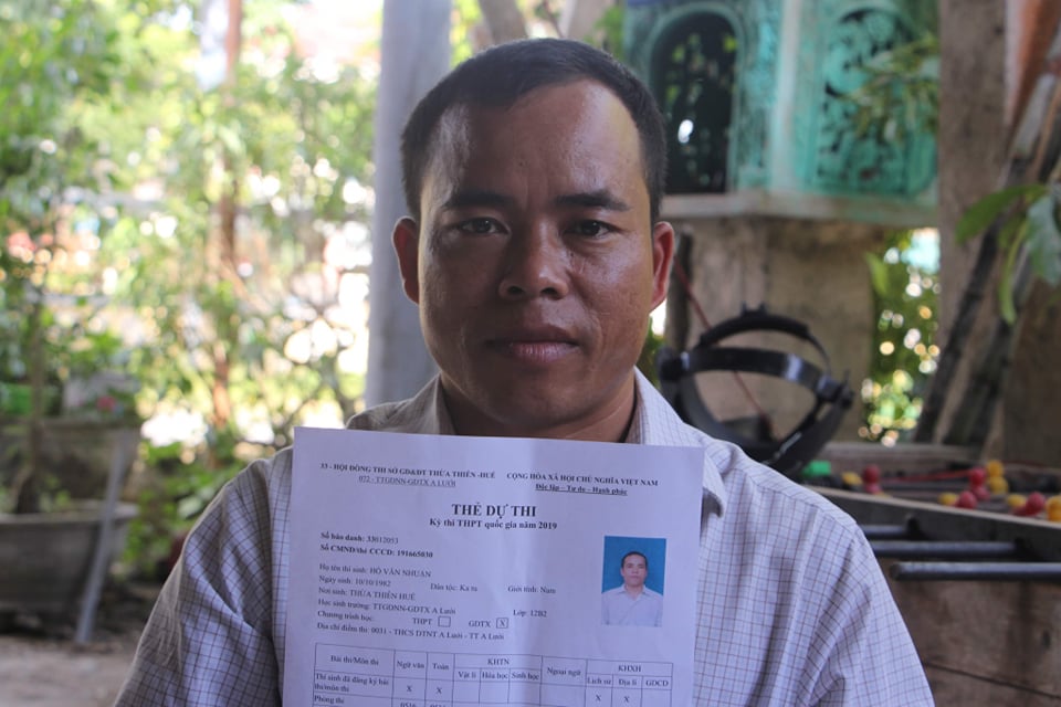 Cán bộ kiểm lâm lần đầu đi thi THPT Quốc gia