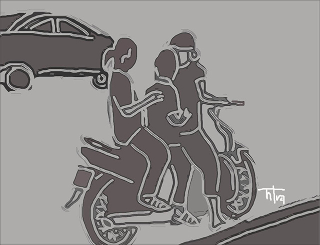 Phong Điền Trẻ em bị tai nạn giao thông gia tăng