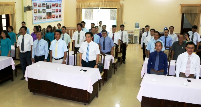 Sở Văn hóa và Thể thao tổ chức lễ chào cờ đầu tuần