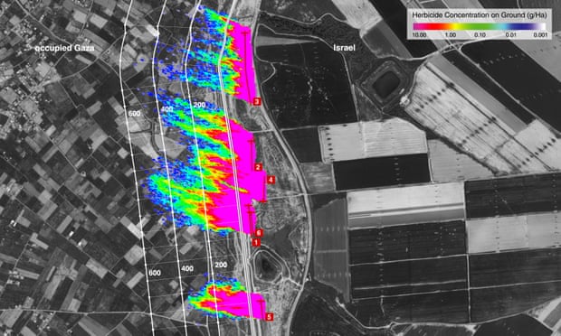 Israel phun thuốc diệt cỏ tại Gaza, gây tổn hại mùa màng của người Palestine