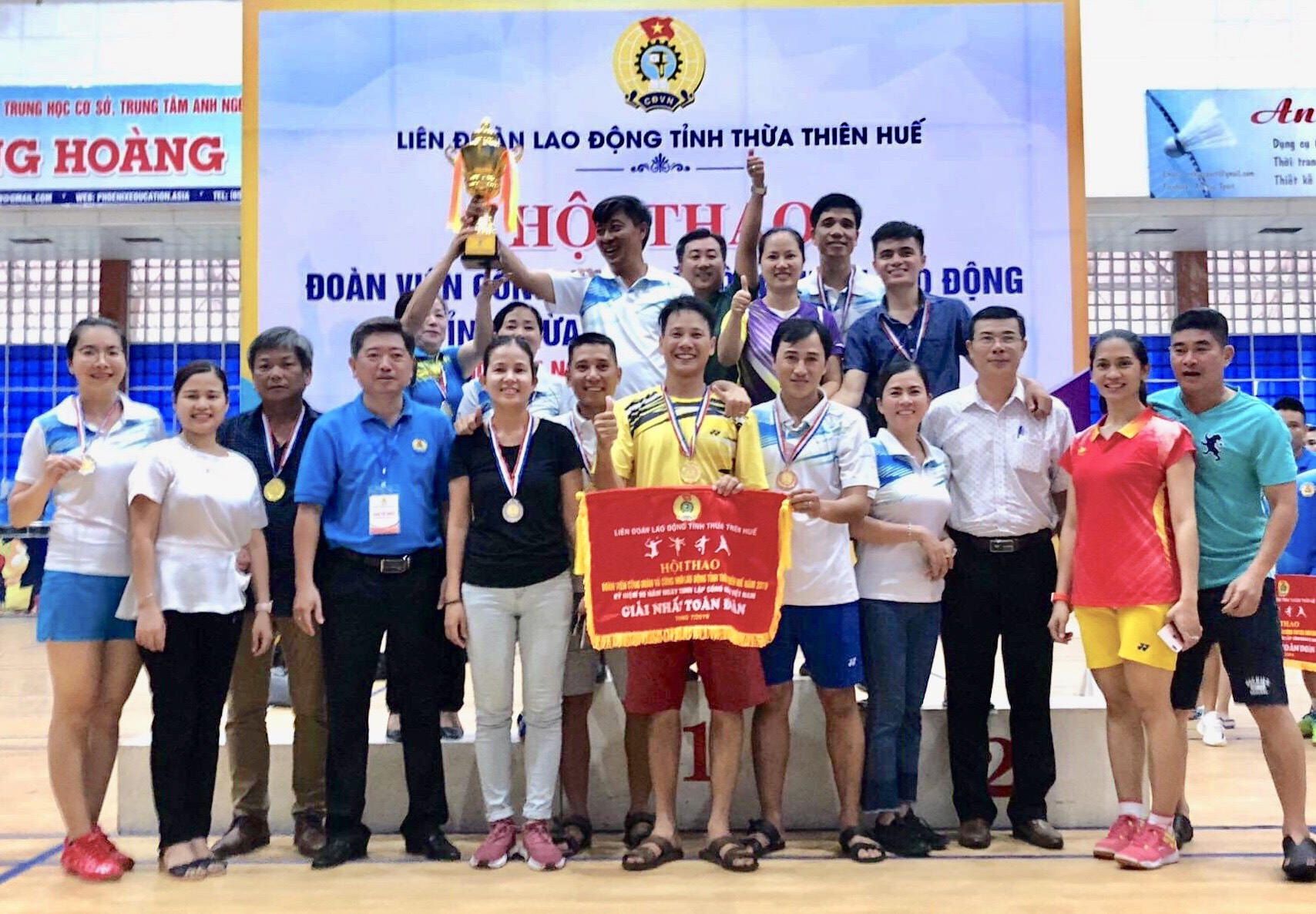 Công đoàn Viên chức tỉnh đạt giải Nhất toàn đoàn tại Hội thao đoàn viên và người lao động