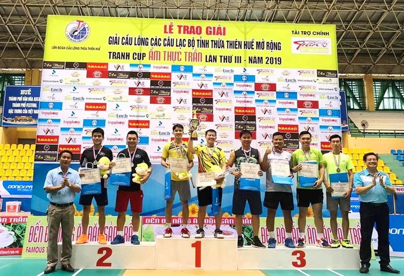 Bế mạc giải cầu lông xã hội hóa lớn nhất Thừa Thiên Huế