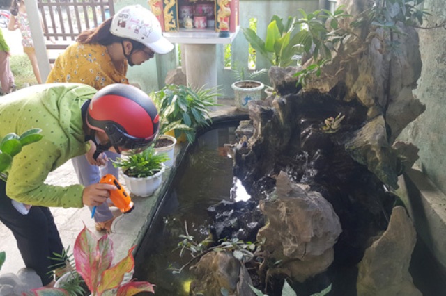 Nam Đông khống chế dịch sốt xuất huyết tại hộ gia đình