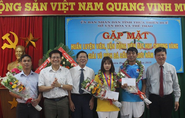 Vinh danh 2 thầy trò làm rạng danh thể thao Huế ở đấu trường thế giới