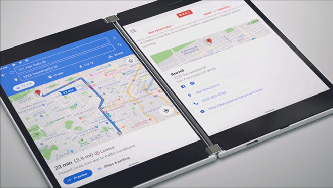 Microsoft trình làng điện thoại Surface trang bị hai màn hình