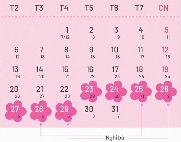 Chính thức chốt phương án nghỉ Tết Nguyên đán