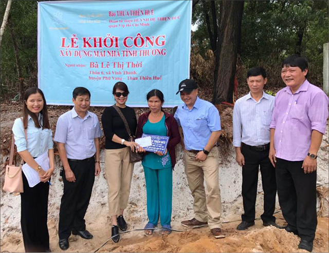 Khởi công xây nhà tình thương tại Vinh Thanh