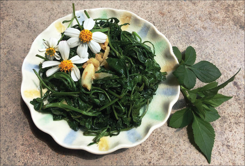 Độc đáo xuyến chi xào tỏi