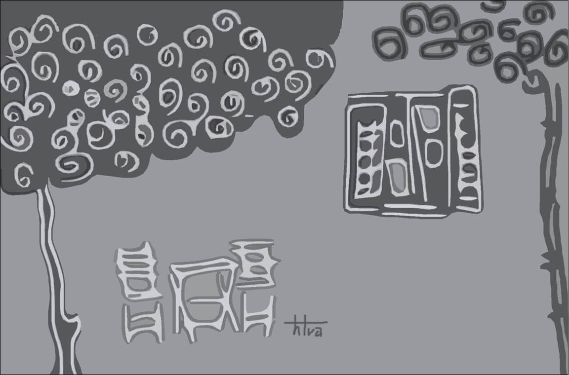 Hoa nở bên hiên nhà