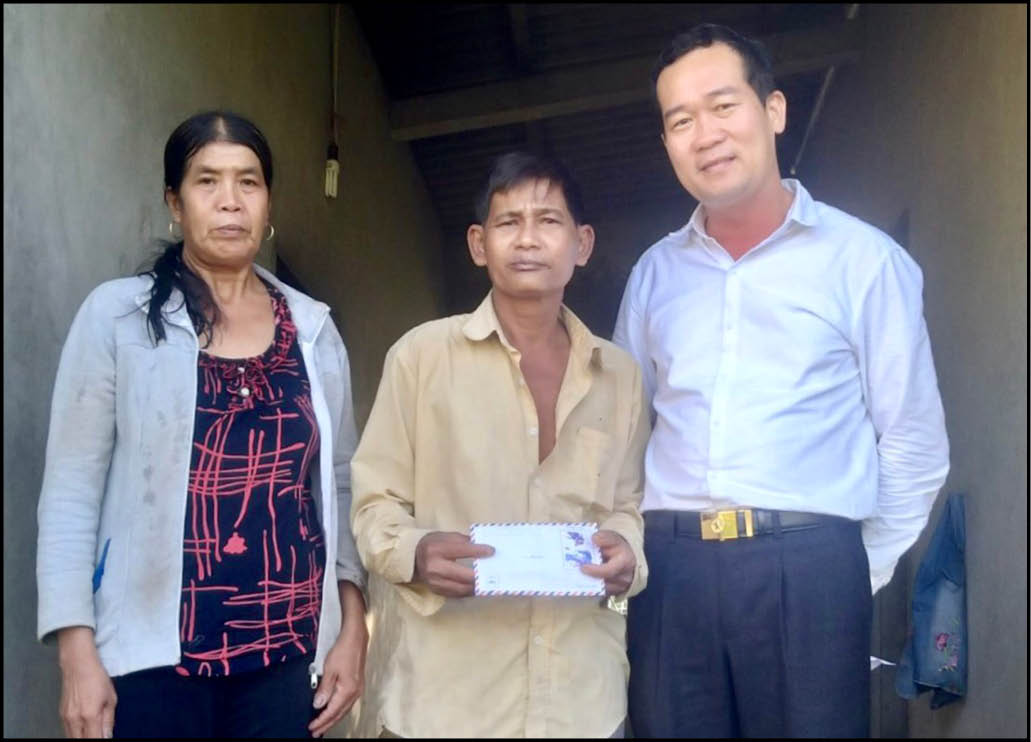 Nhiều tấm lòng hảo tâm đến với anh Huỳnh Chí Thành