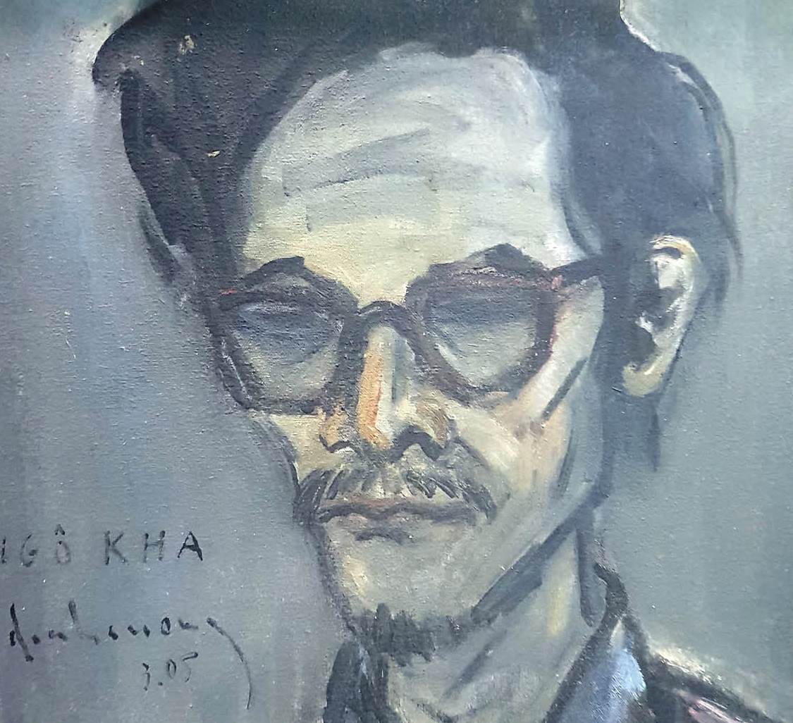 Đinh Cường vẽ Ngô Kha