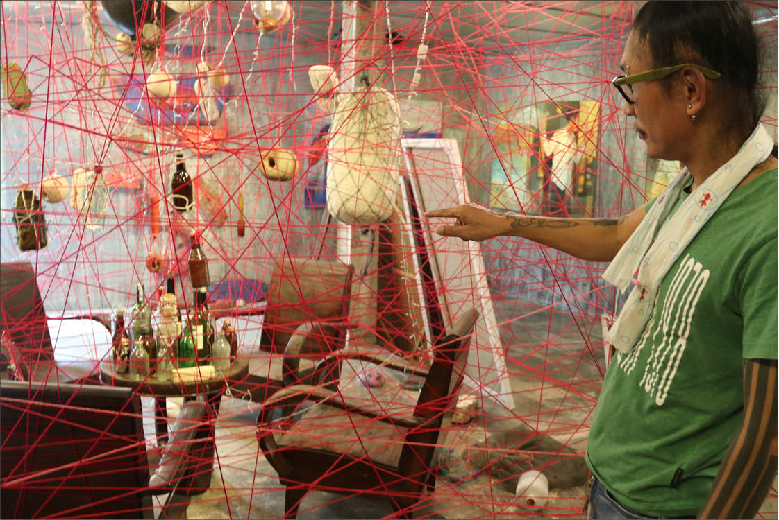 Installation art is   hidden