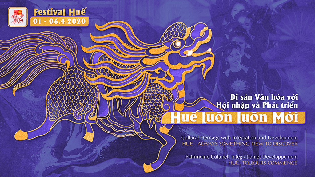 Selecting set of identity images and posters of Hue Festival 2020