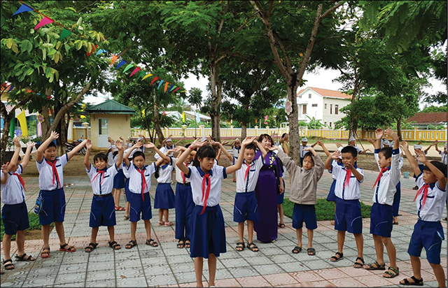 Trường lớp giờ đã khang trang