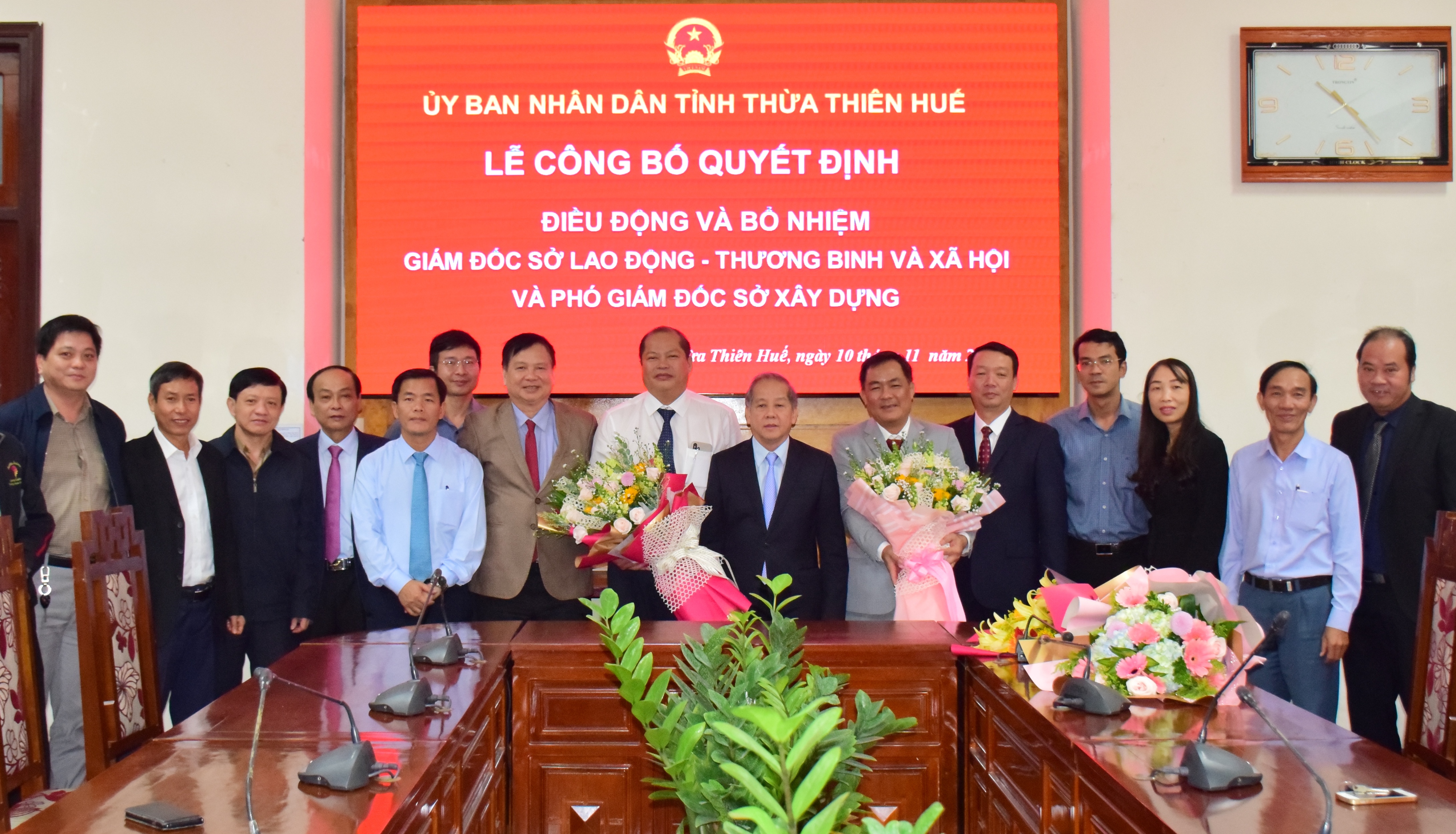 Công bố Quyết định bổ nhiệm Giám đốc sở Lao động - Thương binh và Xã hội, Phó Giám đốc Sở Xây dựng