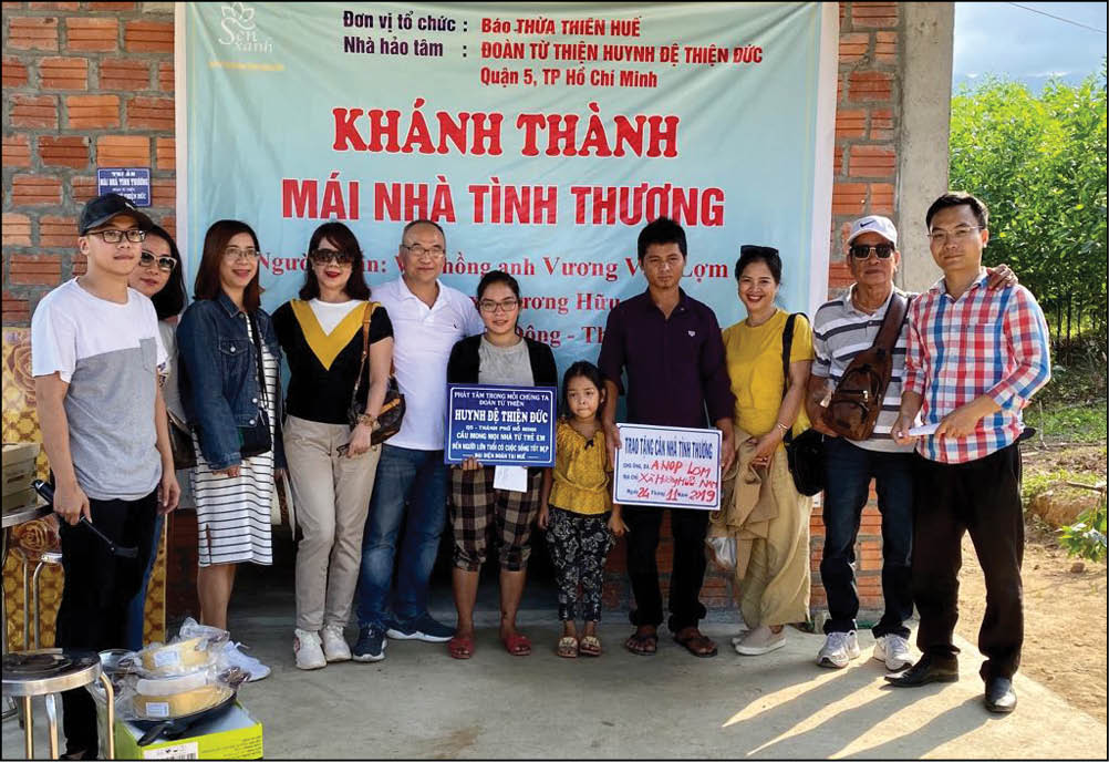 Khánh thành Nhà tình thương cho gia đình anh Vương Văn Lợm