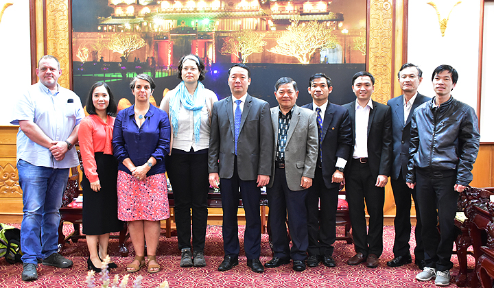 Vice Chairman of the Provincial People s Committee Phan Thien Dinh welcomed the Norwegian People s Aid