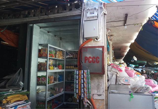 Xem xét việc đặt tủ điện tại lô 56 khu B, chợ Tây Lộc