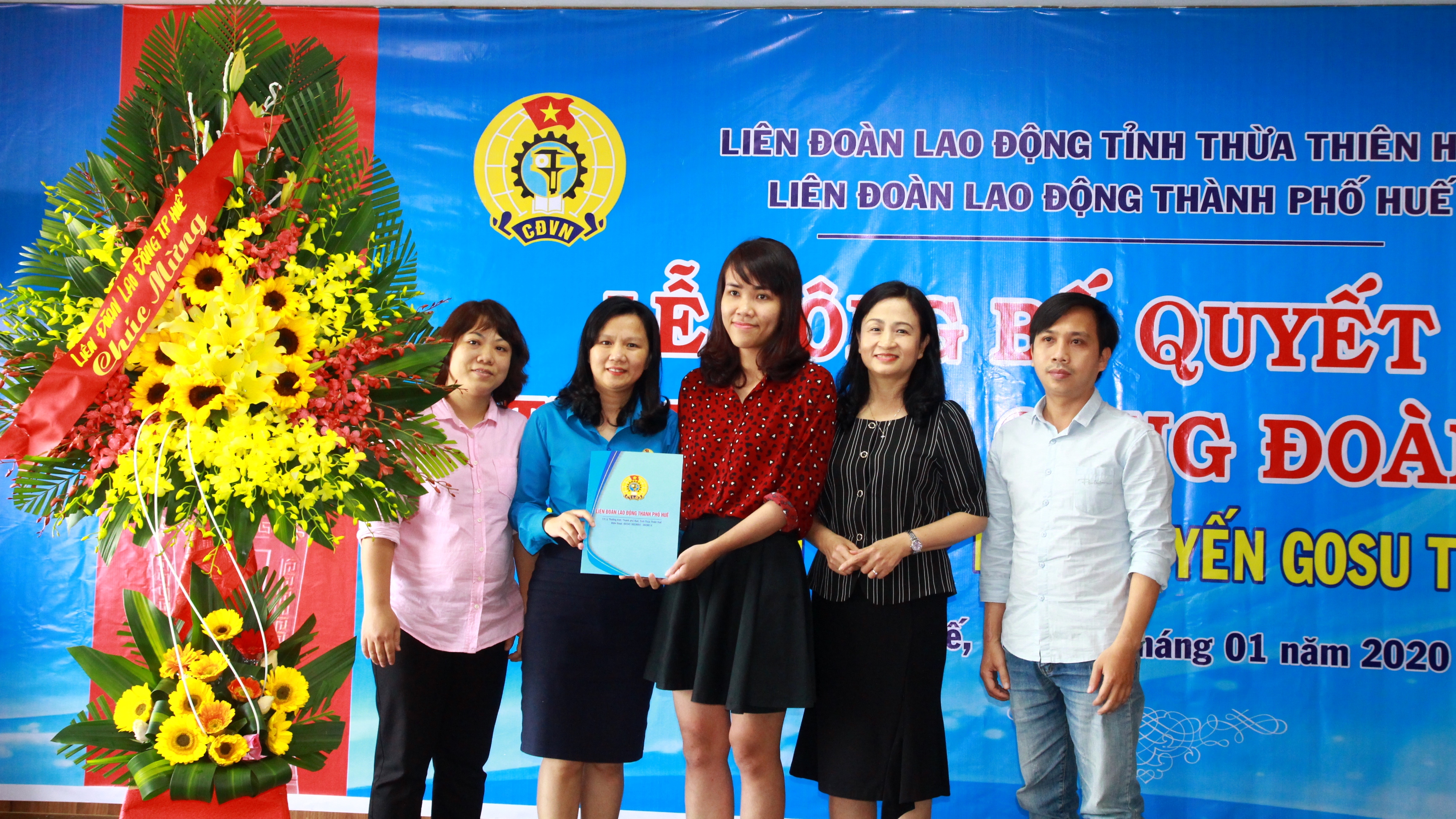 Thành lập Công đoàn cơ sở Chi nhánh Công ty CP trực tuyến GOSU tại TP Huế