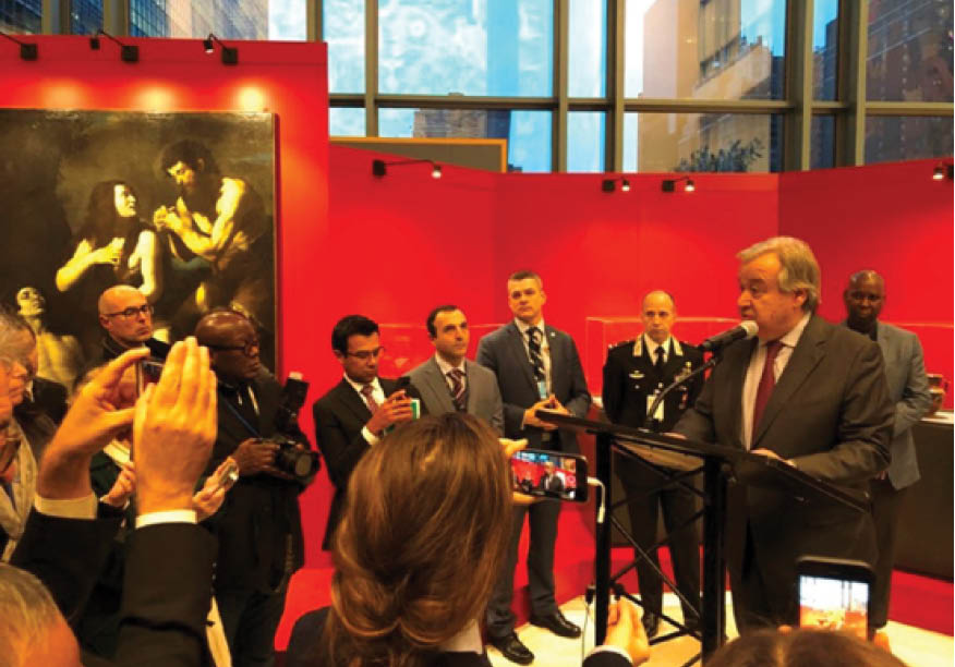 Triển lãm các tác phẩm nghệ thuật từng bị đánh cắp tại trụ sở LHQ