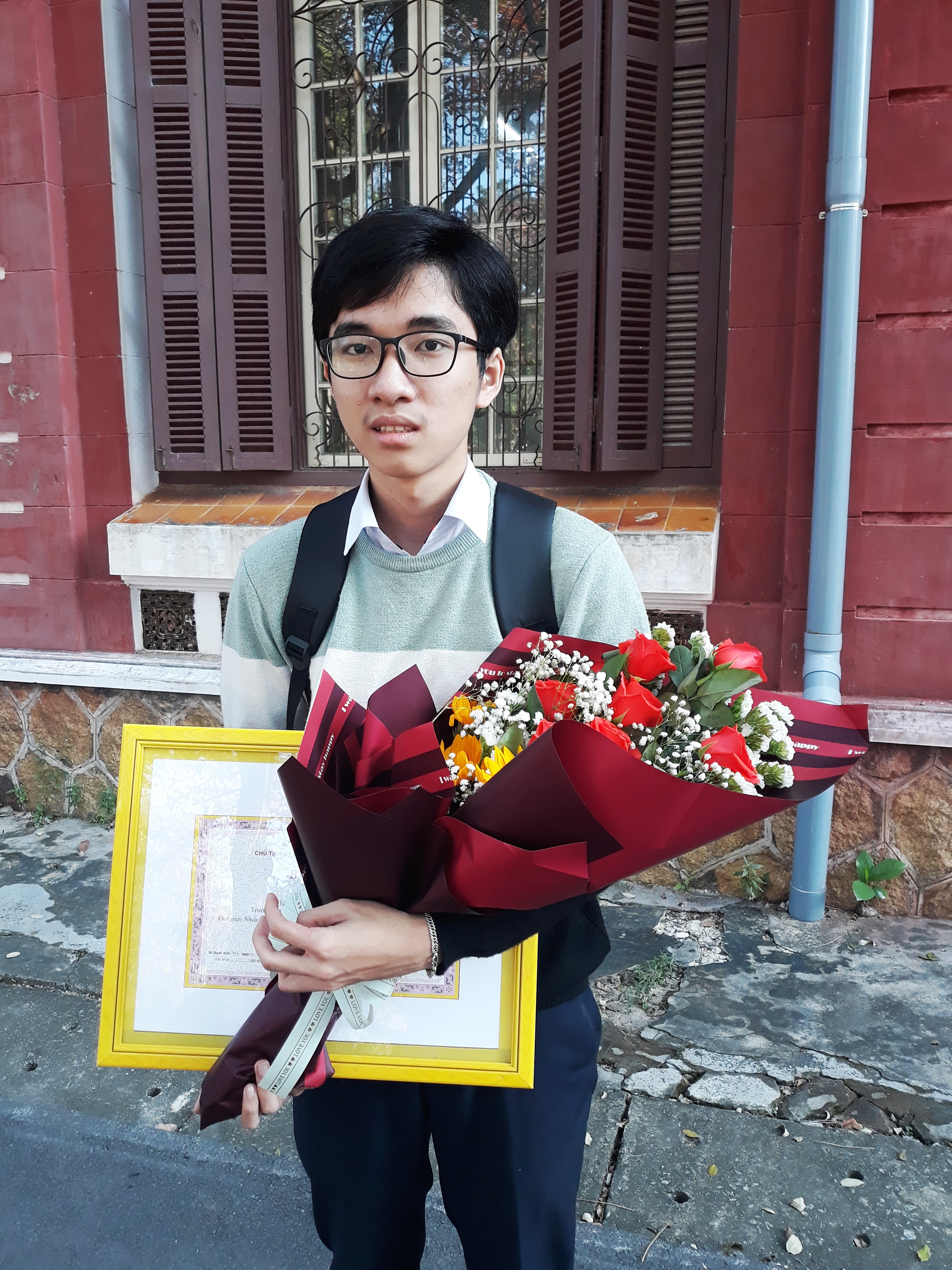 Ấn tượng về nam sinh đạt giải Nhất quốc gia môn sinh học