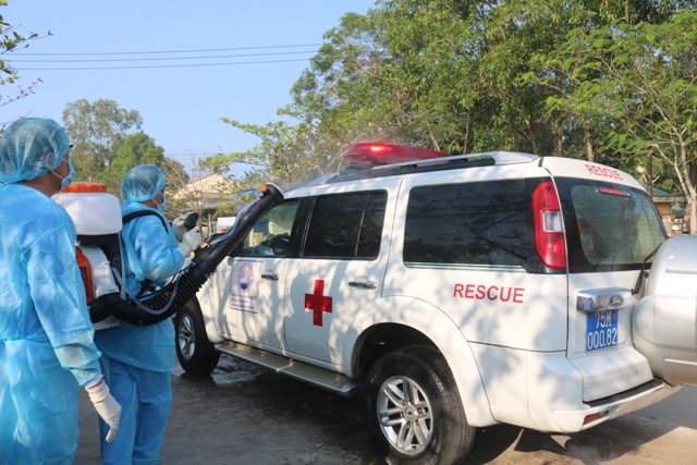 Diễn tập phòng chống bệnh viêm phổi cấp do virus corona tại Trung tâm Y tế huyện Phú Vang