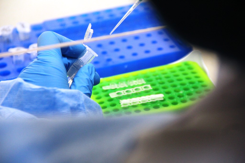 Inside the laboratory test unit for Corona Virus at Hue Central Hospital