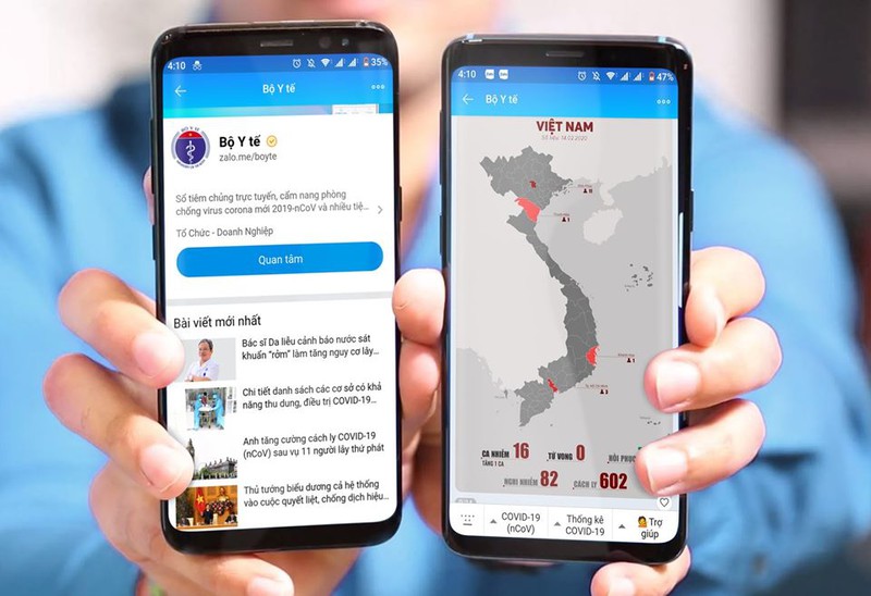 Tra cứu dịch Covid-19 qua Chatbot Bộ Y tế