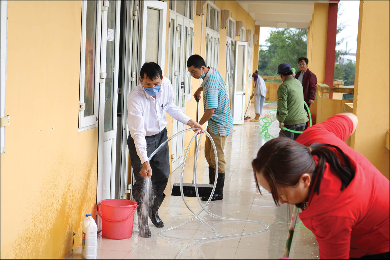 Tăng biện pháp phòng dịch COVID-19 tại khu nội trú sinh viên