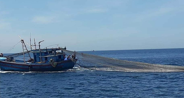 Đối phó với tàu giã cào