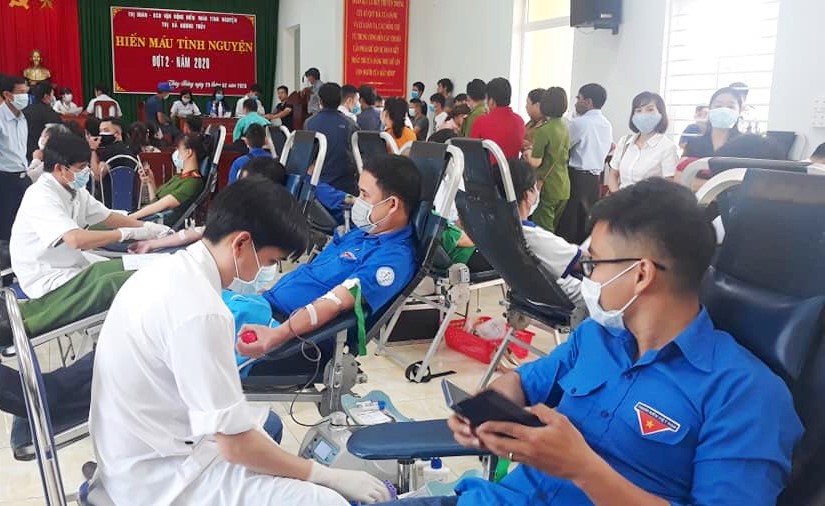 Thị xã Hương Thủy Số người hiến máu ở mức 350ml ngày càng tăng