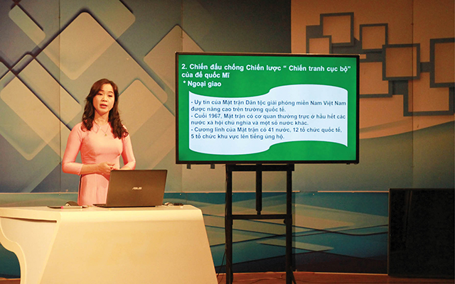 Học sinh phải chủ động khi học trên sóng truyền hình